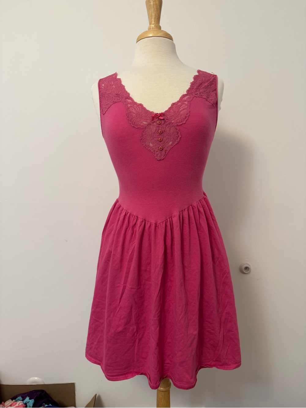 Vintage Miss Elaine Drip waist nightgown coquette dress